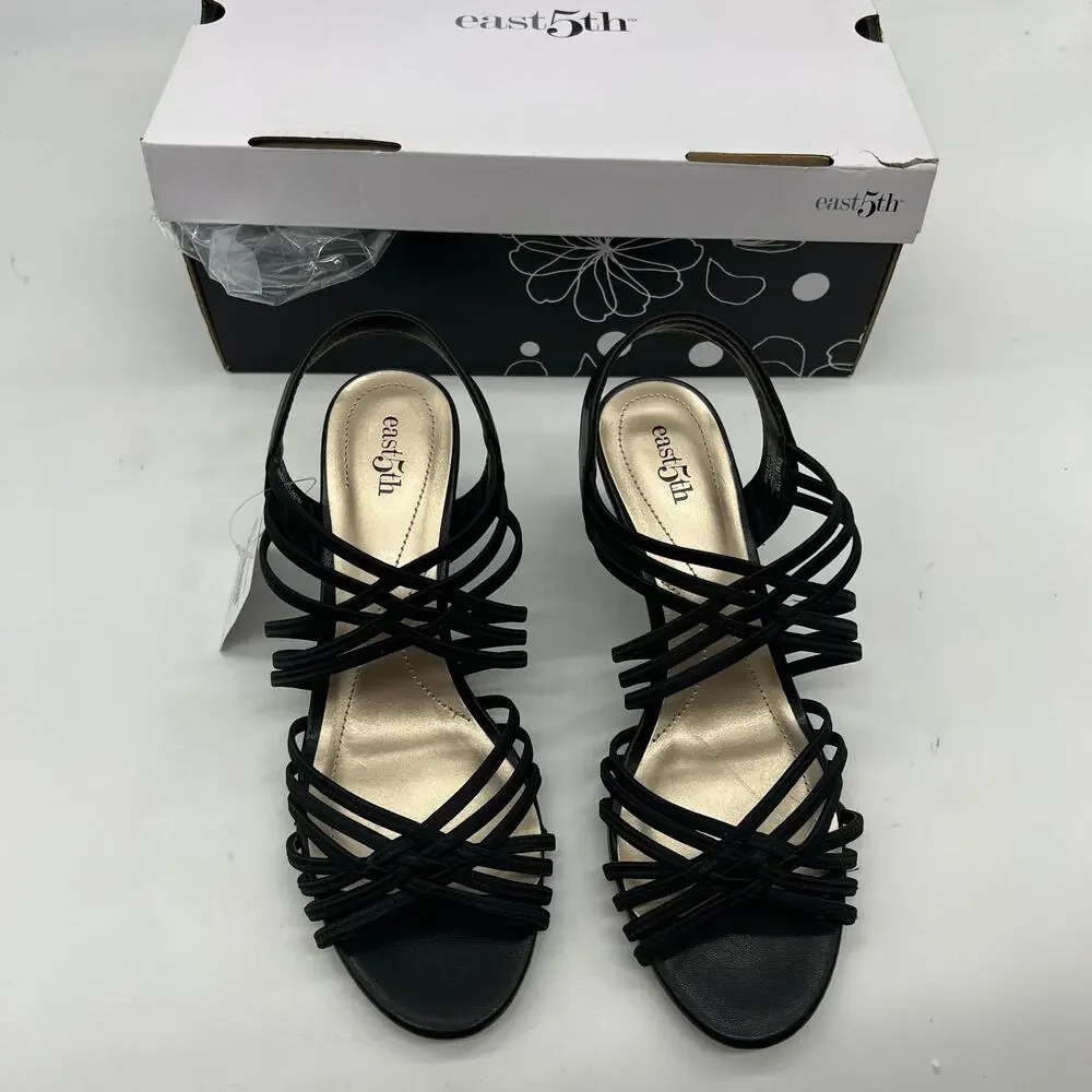 East 5th East Fifth Niko Women Shoes Heel Sandal Black Size 6.5M